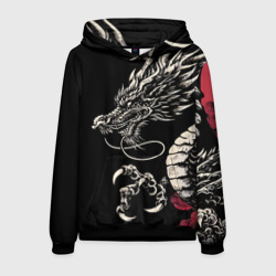 Мужская толстовка 3D Japanese dragon - irezumi - art