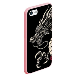 Чехол для iPhone 5/5S матовый Japanese dragon - irezumi - art - фото 2