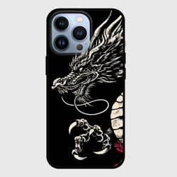 Чехол для iPhone 13 Pro Japanese dragon - irezumi - art