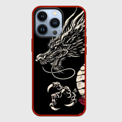 Чехол для iPhone 13 Pro Japanese dragon - irezumi - art