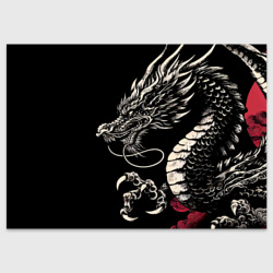 Поздравительная открытка Japanese dragon - irezumi - art