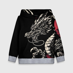 Детская толстовка 3D Japanese dragon - irezumi - art