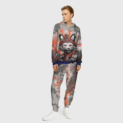 Мужской костюм с толстовкой 3D Ушастый тигр  - фото 2