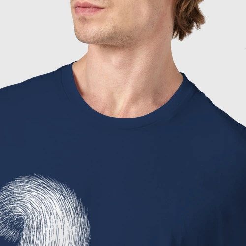 Мужская футболка хлопок с принтом Белка ест, фото #4