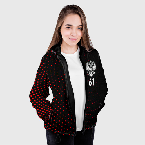 Женская куртка 3D Точки: Ростовская область, цвет черный - фото 4