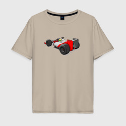 Мужская футболка хлопок Oversize Формула-1 McLaren Senna