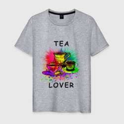 Любитель чая – Мужская футболка хлопок с принтом купить со скидкой в -20%