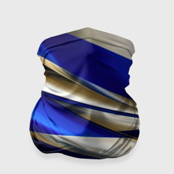 Бандана-труба 3D Blue white abstract