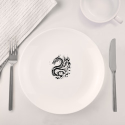 Набор: тарелка + кружка Японский дракон - ирезуми - фото 2