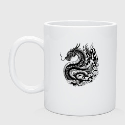 Кружка керамическая Японский дракон - ирезуми