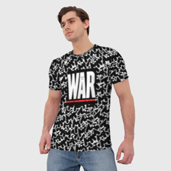 Мужская футболка 3D Marshmello x 30 second to mars - war - фото 2