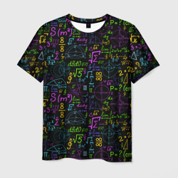 Разноцветные формулы и расчеты – Мужская футболка 3D с принтом купить со скидкой в -26%
