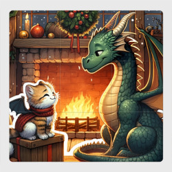 Магнитный плакат 3Х3 New  year dragon