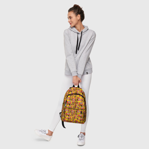 Рюкзак 3D с принтом Мультяшные разноцветные монстрики, фото #6