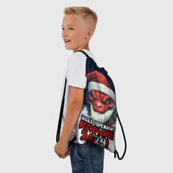 Рюкзак-мешок 3D Красный злой дракон 2024 - фото 2