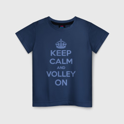 Детская футболка хлопок Keep calm and volley