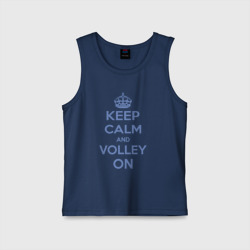 Детская майка хлопок Keep calm and volley