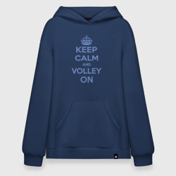 Худи SuperOversize хлопок Keep calm and volley