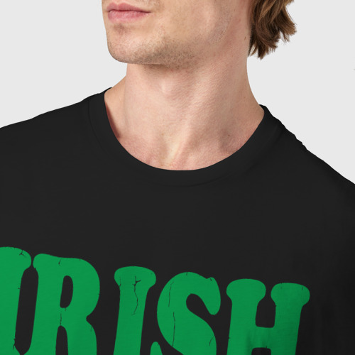 Мужская футболка хлопок Irish you were beer, цвет черный - фото 6