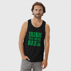 Мужская майка хлопок Irish you were beer - фото 2