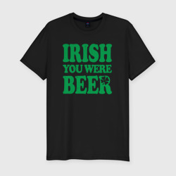 Мужская футболка хлопок Slim Irish you were beer