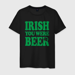 Мужская футболка хлопок Irish you were beer