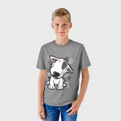 Детская футболка 3D Милый бультерьер - фото 2