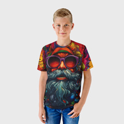Детская футболка 3D Хайповый дед Мороз - фото 2
