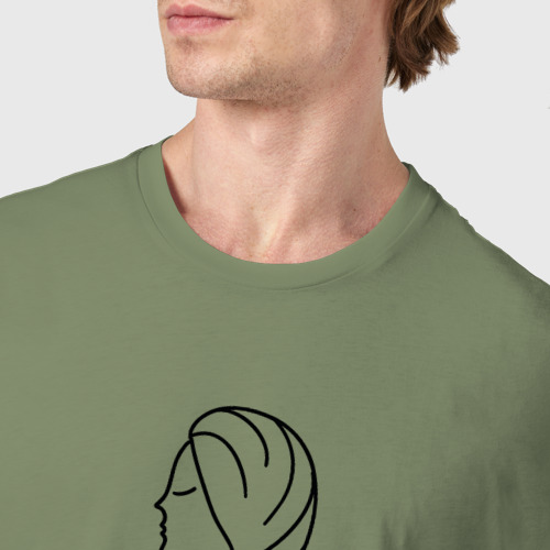 Мужская футболка хлопок с принтом Дева знак зодиака астрология, фото #4