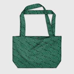 Пляжная сумка 3D Паттерн из зелёных актиний