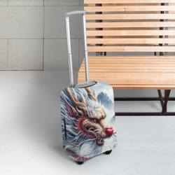 Чехол для чемодана 3D Свирепый японский дракон - искусство - фото 2