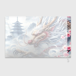 Флаг 3D Свирепый японский дракон - искусство - фото 2