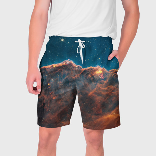 Мужские шорты 3D Туманность Киля наблюдаемая телескопом Уэбба, цвет 3D печать
