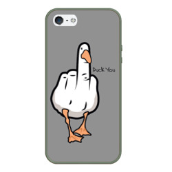 Чехол для iPhone 5/5S матовый Duck you