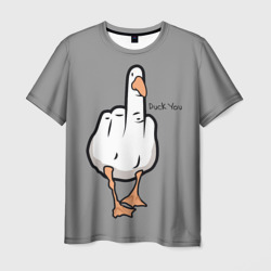 Мужская футболка 3D Duck you