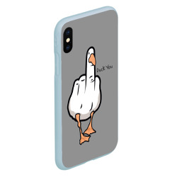 Чехол для iPhone XS Max матовый Duck you - фото 2