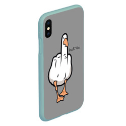 Чехол для iPhone XS Max матовый Duck you - фото 2