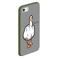Чехол для iPhone 5/5S матовый Duck you - фото 2