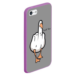 Чехол для iPhone 5/5S матовый Duck you - фото 2