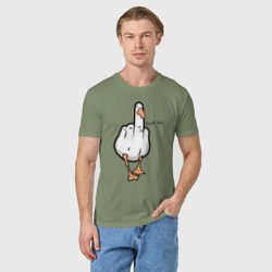 Мужская футболка хлопок Duck you - fuck you - фото 2