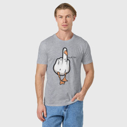 Мужская футболка хлопок Duck you - fuck you - фото 2