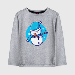 Детский лонгслив хлопок Dab snowman