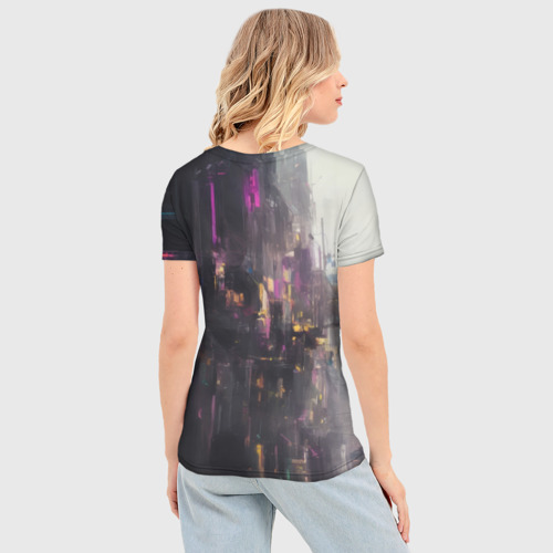 Женская футболка 3D Slim Киберспортсменка, цвет 3D печать - фото 4