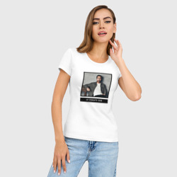 Женская футболка хлопок Slim Райан Гослинг да пофиг мне - фото 2