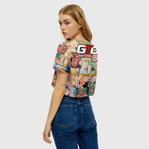 Женская футболка Crop-top 3D ГТО - Эйкити , цвет 3D печать - фото 5