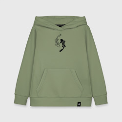 Детская толстовка хлопок Японские карпы Инь и Янь