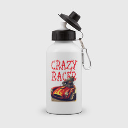 Бутылка спортивная Crazy racer - ai art  dragon