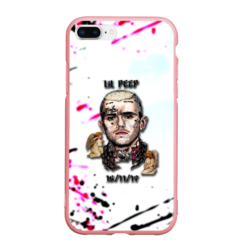 Чехол для iPhone 7Plus/8 Plus матовый Lil peep rap band, цвет баблгам