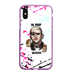 Чехол для iPhone XS Max матовый Lil peep rap band