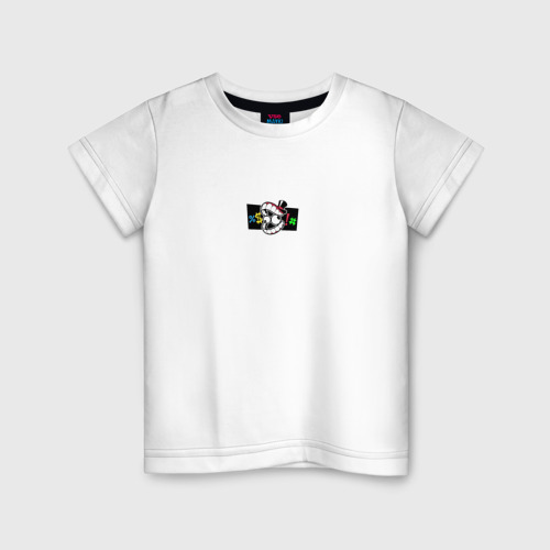 Детская футболка из хлопка с принтом The amazing digital circus censored, вид спереди №1